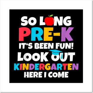 Look Out Kindergarten Pre K Graduate Preschool Graduation Posters and Art